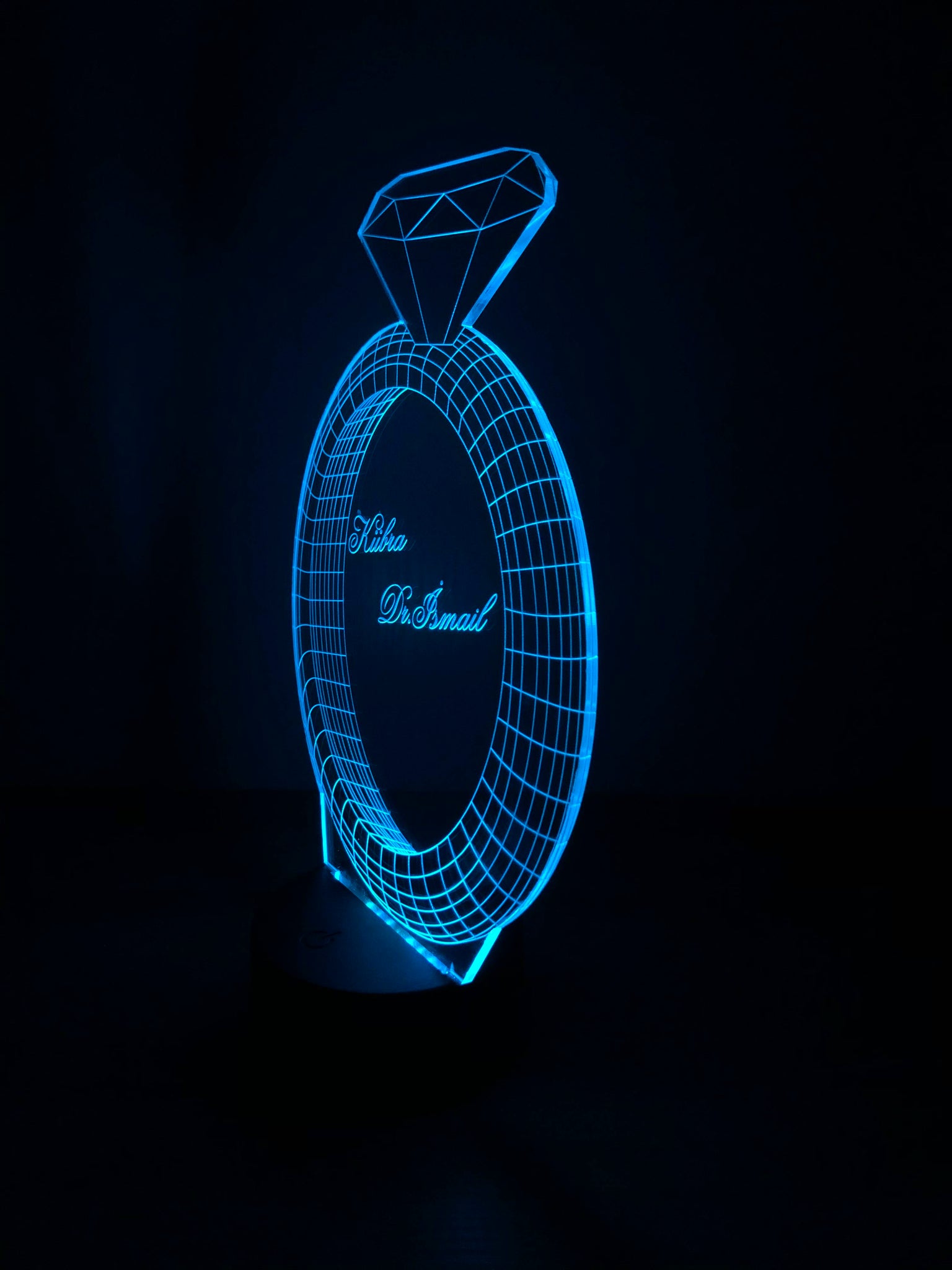 Ring 3D LED Lampe