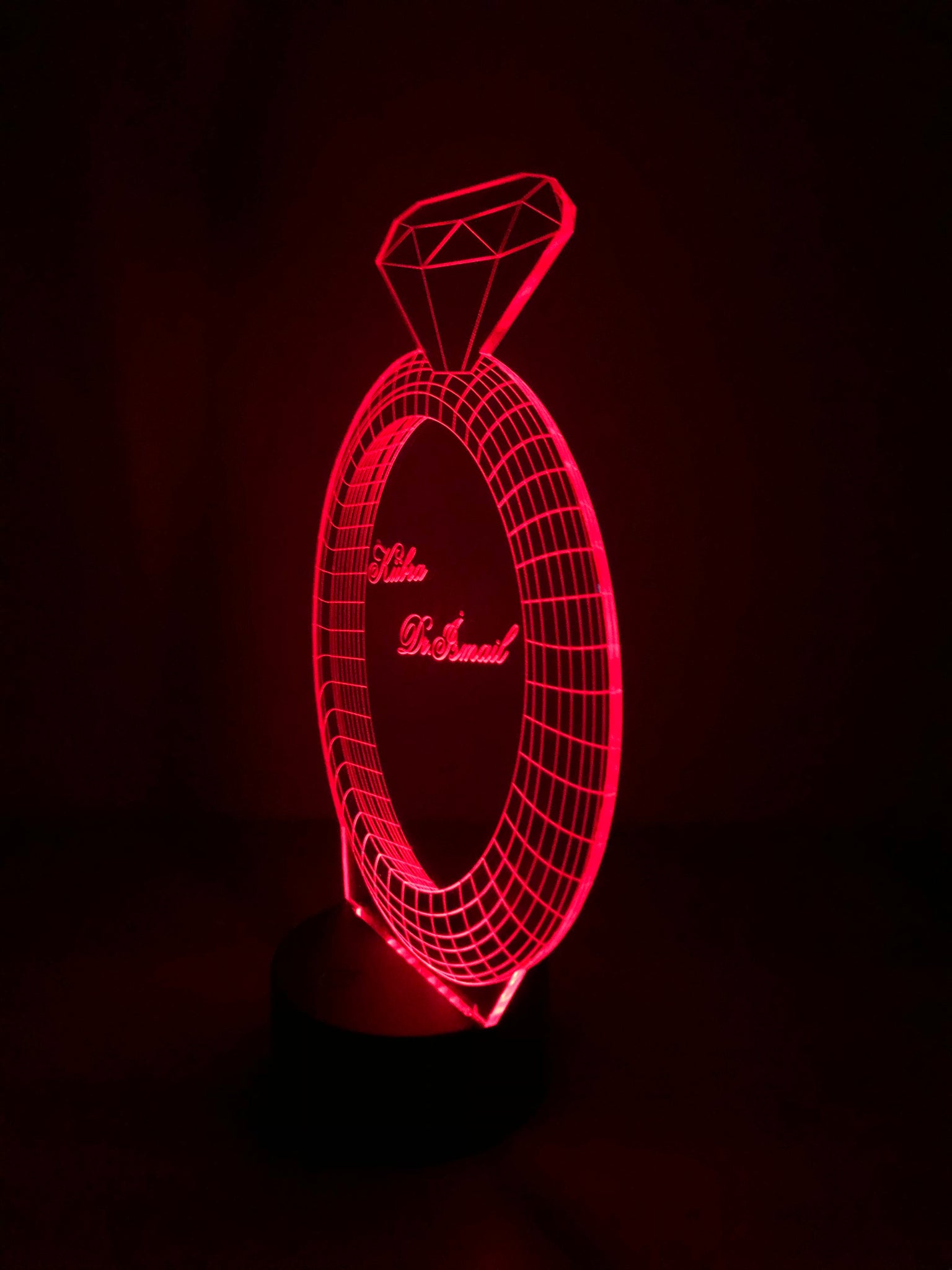Ring 3D LED Lampe