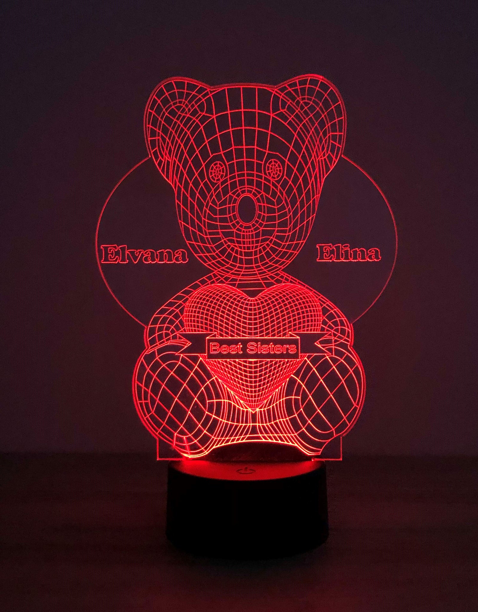 Teddybär 3D LED Lampe