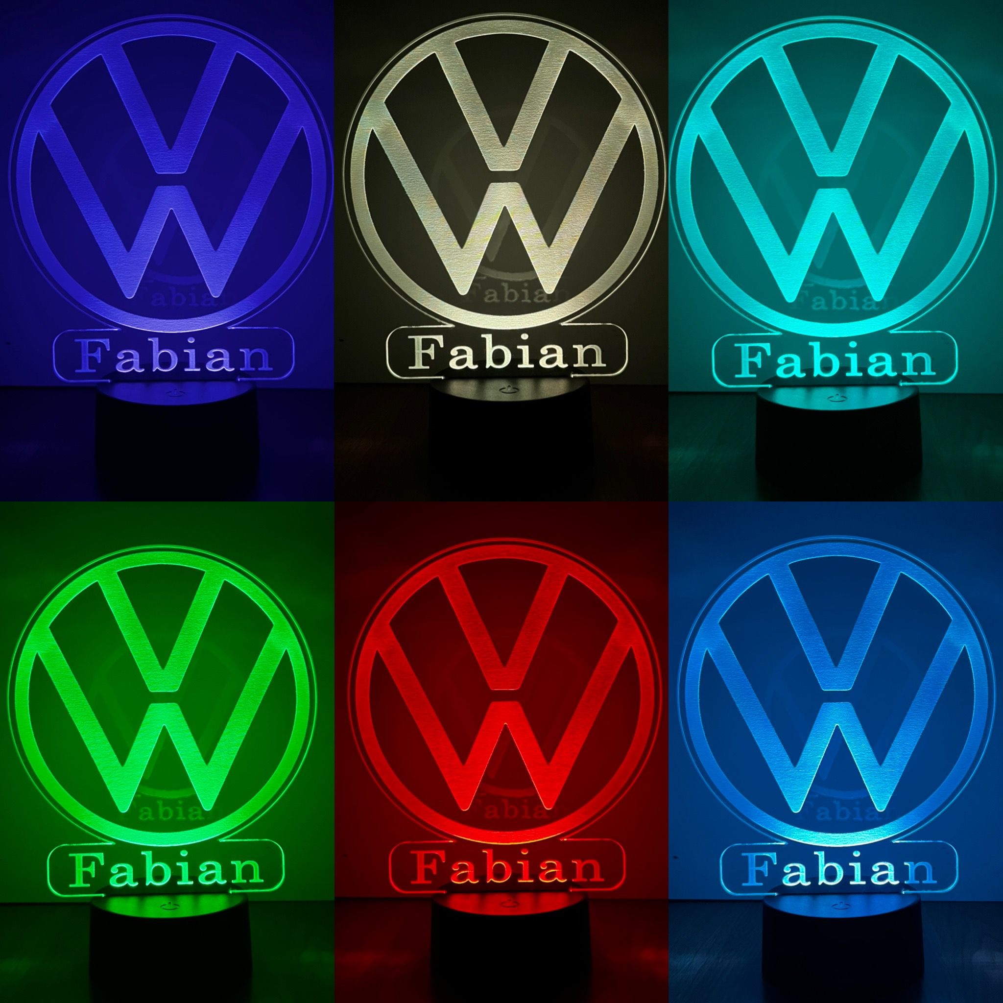 VW Volkswagen PKW 3D LED Leuchtschild Neonlicht Lampe Motorsport in  Baden-Württemberg - Renchen